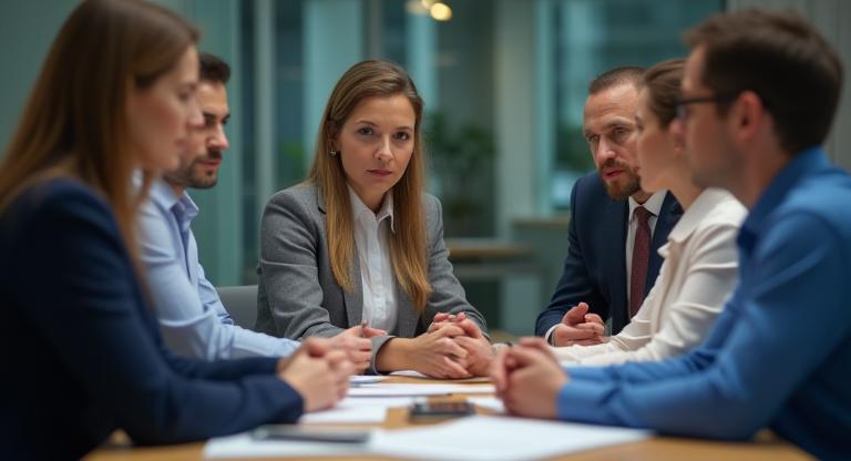 HR professionals in discussion